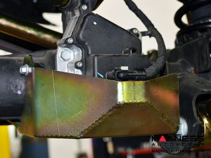 Jeep Wrangler JL Front Axle Disconnect Skid Plate System/Stabilizer Relocation 